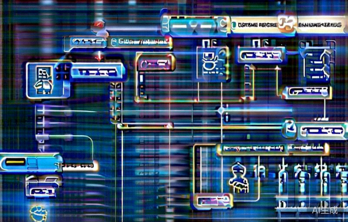 流程标准化与智能化示意图 - 展示一个从客户咨询到问题解决的自动化流程图，包含AI客服、知识库和RMA系统