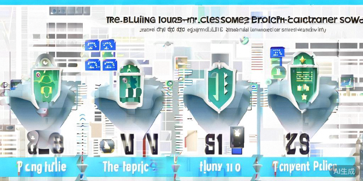 跨境客户信任建立旅程图 - 从着陆页到支付完成的五个阶段，每个阶段标注了关键信任要素，如社会证明、安全徽章、透明政策等