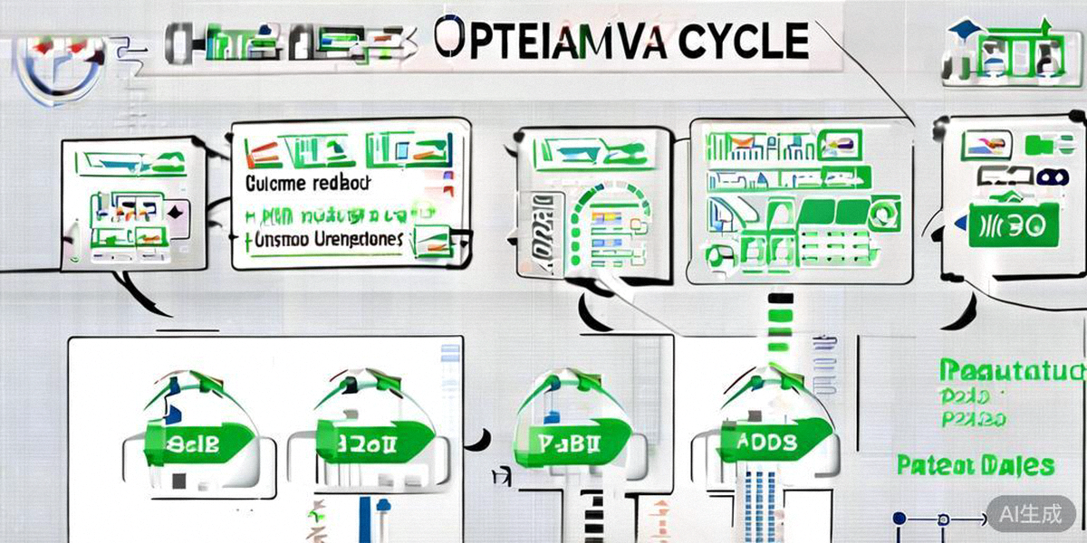 数据闭环反哺优化流程图 - 展示从‘客户评价/客服咨询’到‘数据分析’再到‘产品页/FAQ/营销策略优化’最后回到‘提升转化率与满意度’的循环